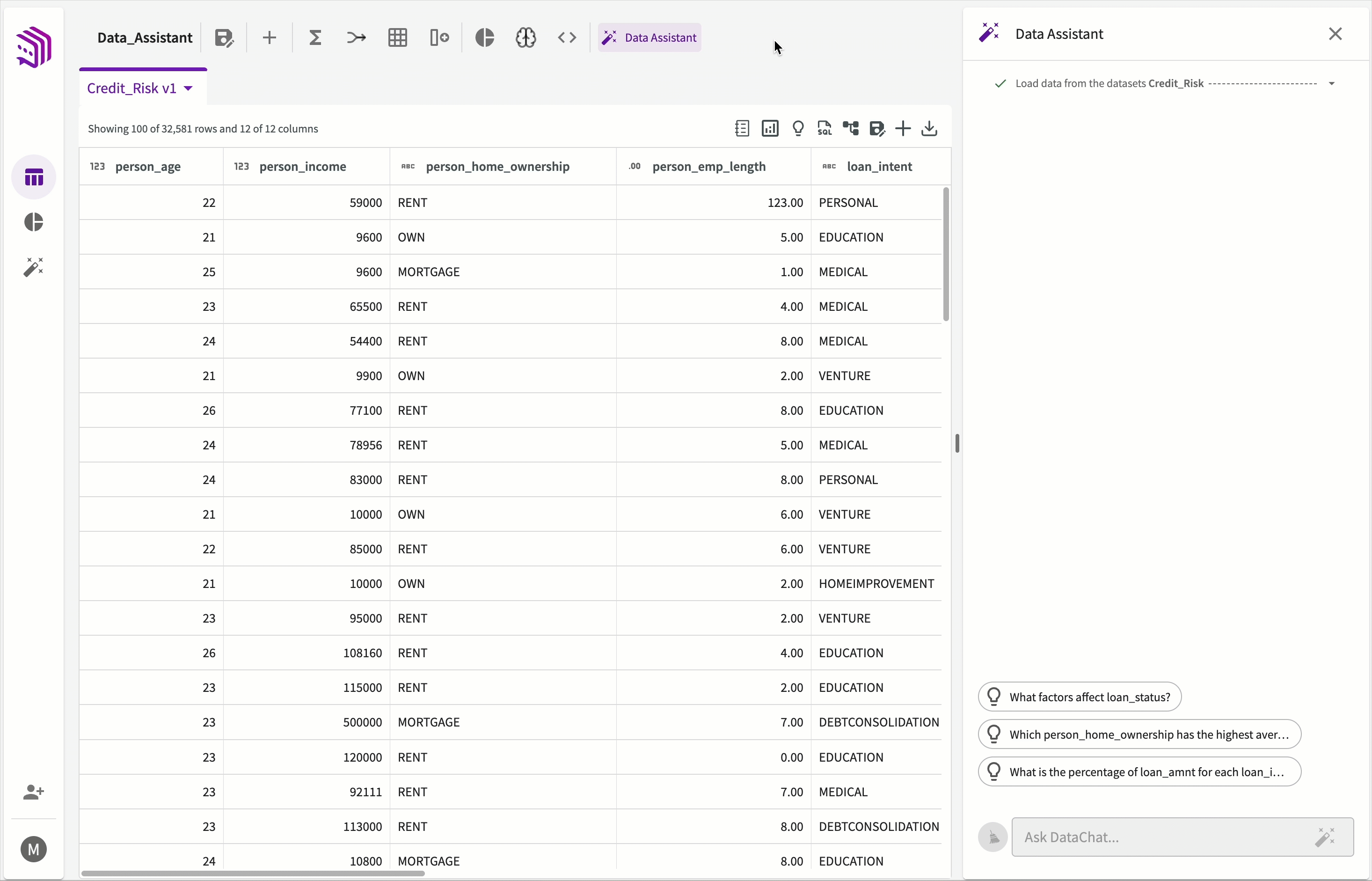 data assistant
