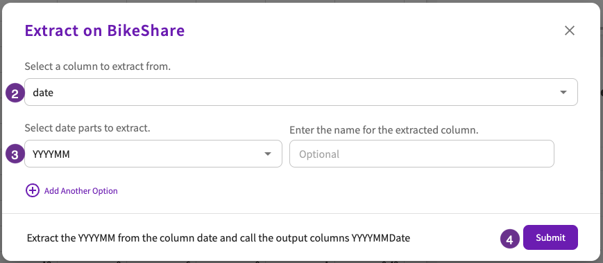 extract form